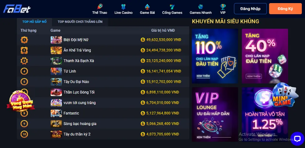 Kho game đa dạng tại win55 bet: Thể thao, game bài, nổ hũ